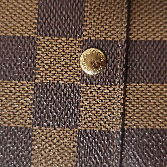 LOUIS VUITTON VINTAGE DAMIER EBENE PORTE TRESOR CANVAS WALLET - Picture 13 of 15